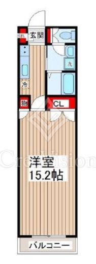 月村マンションNo.28　402号室　間取り