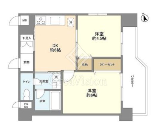 新宿第2アルプスマンション　307号室　間取り