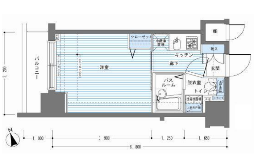 レジディア銀座東　903号室　間取り