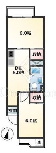西大久保ローヤルコーポ　404号室　間取り