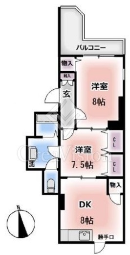 石井ダイアパレス中落合　105号室　間取り