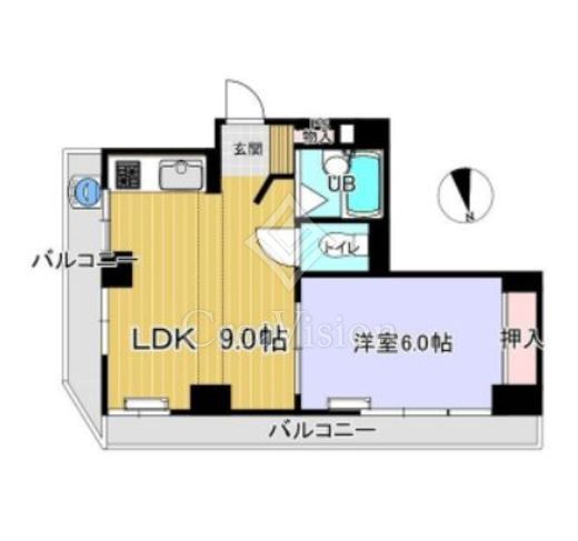 中落合マンション　705号室　間取り