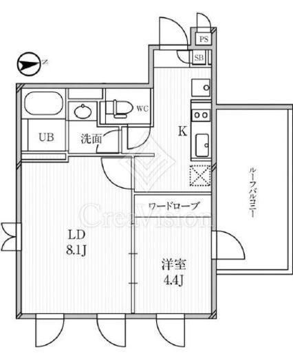 ルクレ高田馬場　501号室　間取り