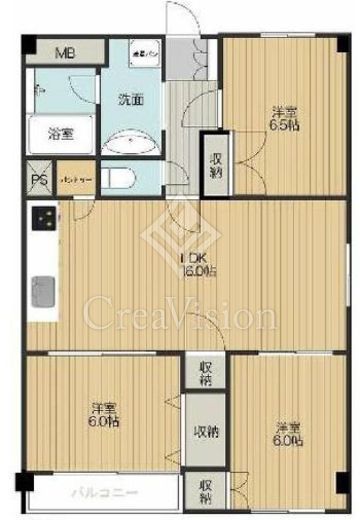 サンビューハイツ南青山　2F1号室　間取り