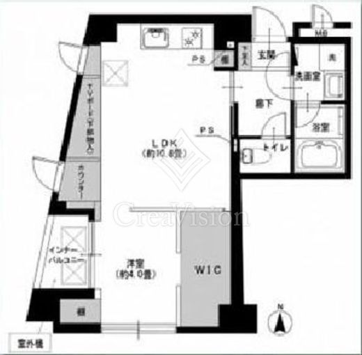 麻布十番ロイヤルプレイス　304号室　間取り