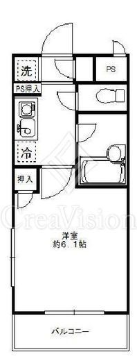 アヴァンツァーレ高輪　304号室　間取り