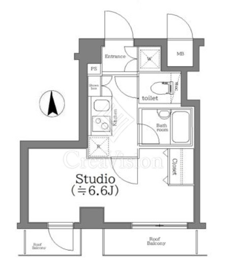 アルテリア浜松町　802号室　間取り
