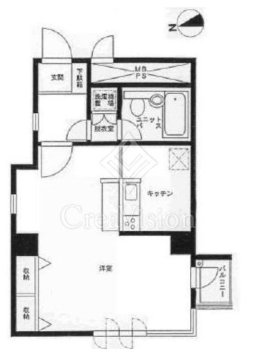 インペリアル六本木1号館　500号室　間取り
