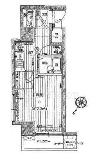 エクセリア白金高輪　9F1号室　間取り