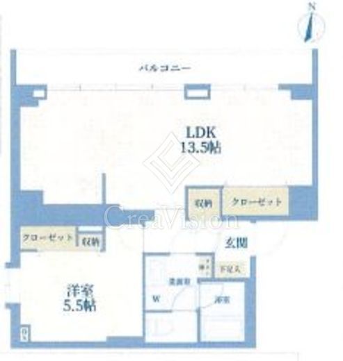 オリエンタル南麻布　409号室　間取り