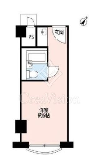 カサグランデミワ　407号室　間取り