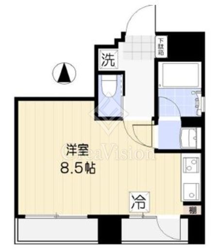クラックスハイム六本木　401号室　間取り