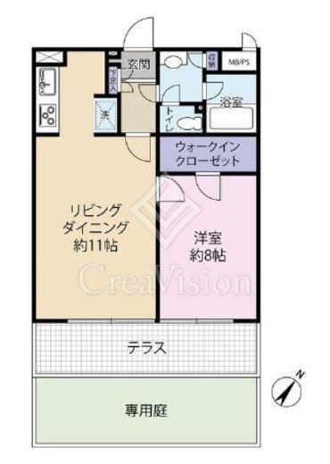 グランドメゾン狸穴　103号室　間取り