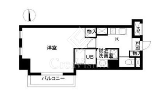 スカイコート高輪　204号室　間取り