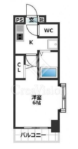 スカイコート浜松町　305号室　間取り