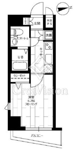 ステージファースト高輪2　201号室　間取り