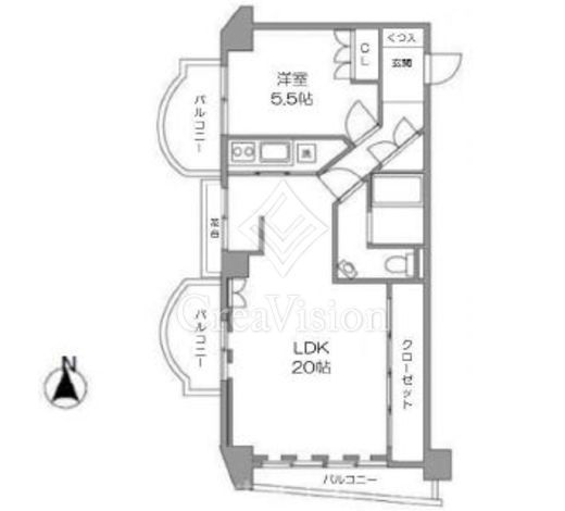 セントラル第二青山　306号室　間取り