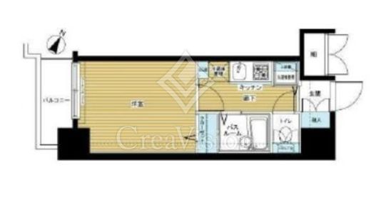トーシンフェニックス田町　1103号室　間取り