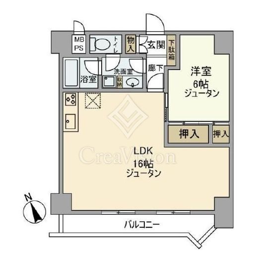 ハイライフ三田　1006号室　間取り