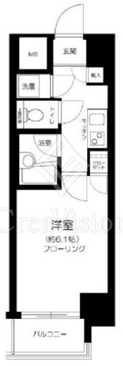 パレステュディオ浜松町　208号室　間取り