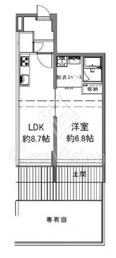 マンションニュー高輪　105号室　間取り