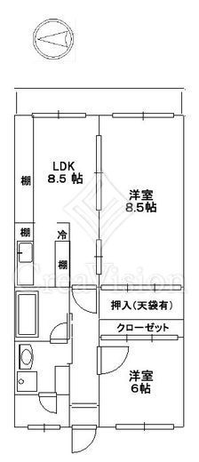 マンションニュー高輪　509号室　間取り