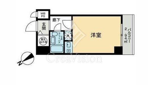 ライオンズプラザ芝公園　205号室　間取り