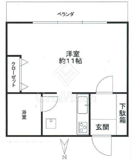 高輪ペアシティ　705号室　間取り