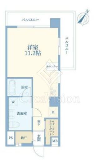 赤坂コーポ　507号室　間取り