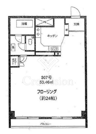 赤坂桧町公園アーバンライフ　307号室　間取り