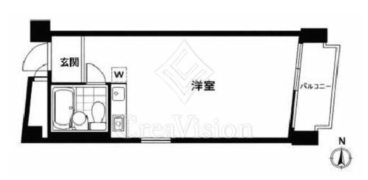 中銀六本木マンション　403号室　間取り