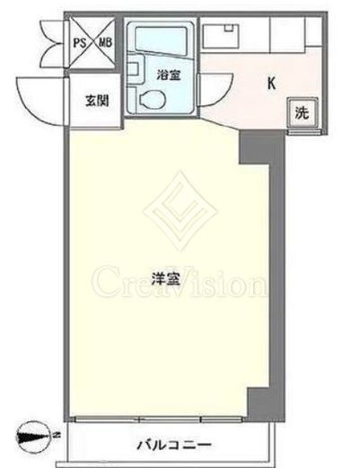 田町センチュリーマンション　405号室　間取り