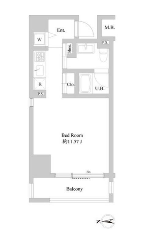 ミリアレジデンス北新宿（旧：ブラスリング）　601号室　間取り