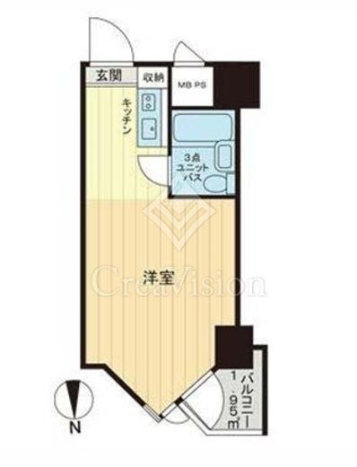 東京ベイビュウ　622号室　間取り