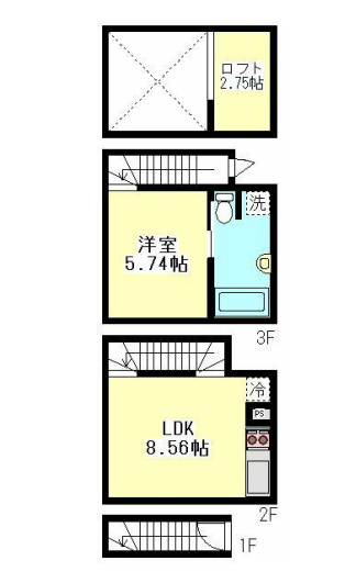 ニューディレクトレジデンス学芸大学　207号室　間取り