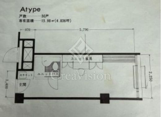 六本木ビジネスアパートメンツ　306号室　間取り