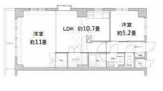 ヴィップ日本橋浜町（VIP日本橋浜町）　603号室　間取り