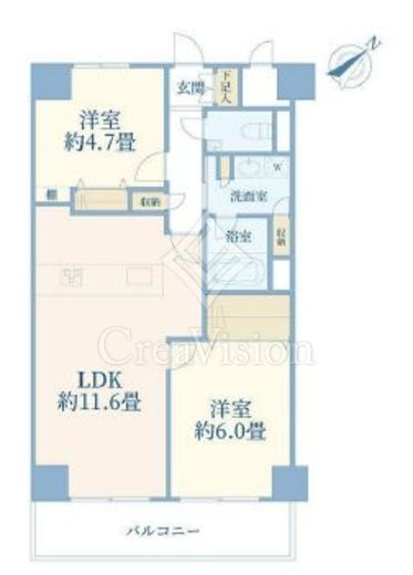 ヴェラハイツ勝どき　602号室　間取り