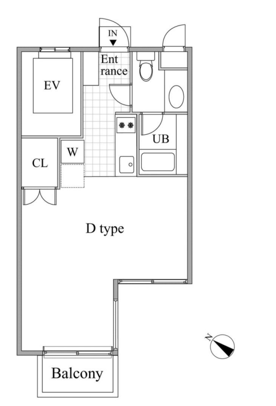 レジディア目黒Ⅱ　304号室　間取り