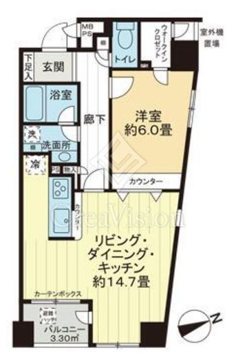 エルフコート日本橋浜町　805号室　間取り