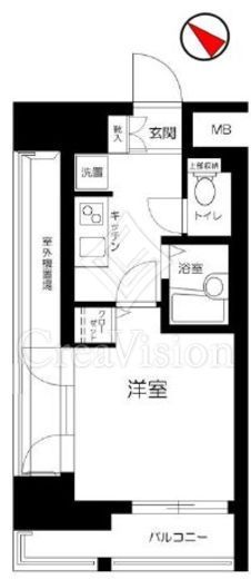 サンシティ月島アヴァンツァーレ　901号室　間取り