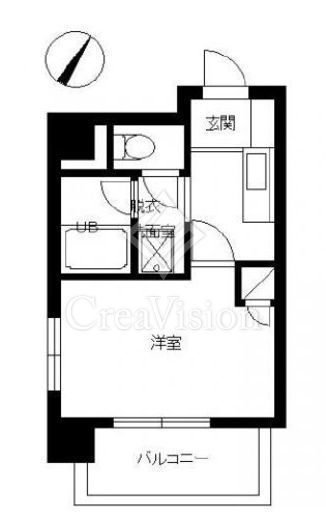 スカイコート日本橋浜町公園　903号室　間取り