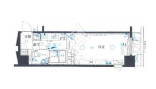 ステージグランデ日本橋　1001号室　間取り