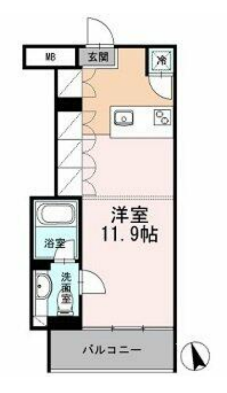 カスタリア目黒長者丸　304号室　間取り
