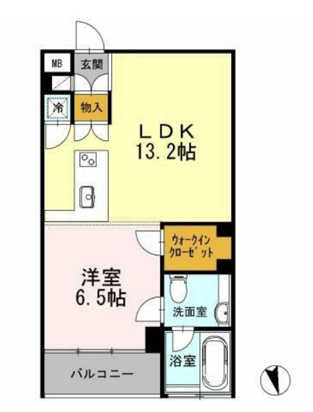 カスタリア目黒長者丸　310号室　間取り