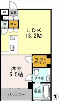 カスタリア目黒長者丸　210号室　間取り