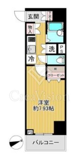 ドルチェ銀座東弐番館　201号室　間取り