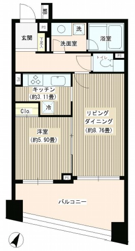 パトリス26　803号室　間取り