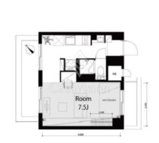 中銀ベル築地マンシオン　1001号室　間取り