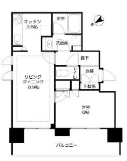 新宿グランドプラザ　412号室　間取り